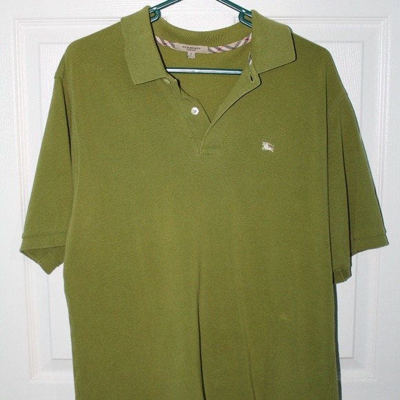 olive green burberry shirt